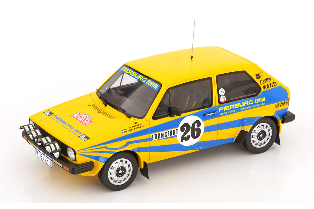 VW VOLKSWAGEN GOLF 1 GTI NO 26 RALLY MONTE CARLO 1980