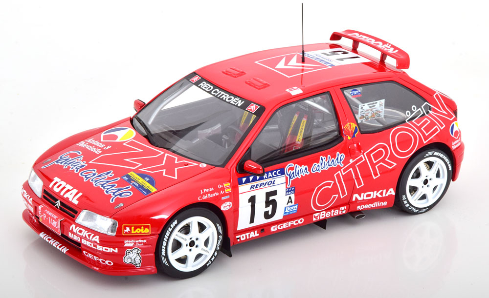 CITROEN ZX KIT CAR #15  RALLY CATALUNYA, PURAS/DEL BARRIO (1997)