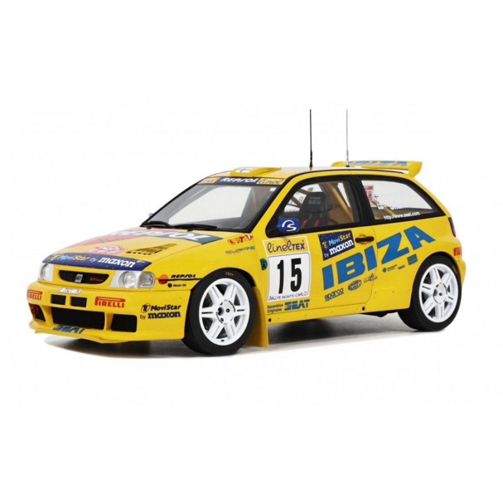 SEAT IBIZA GTI 16V EVO2 TEAM REPSOL N15 RALLY MONTECARLO (1998) HARRI ROVANPERA - VOITTO SILANDER, YELLOW