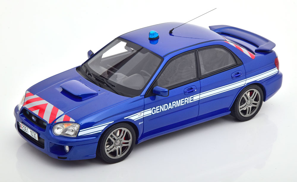 SUBARU IMPREZA STI WRX GENDARMERIE 2006 BLUE RED WHITE