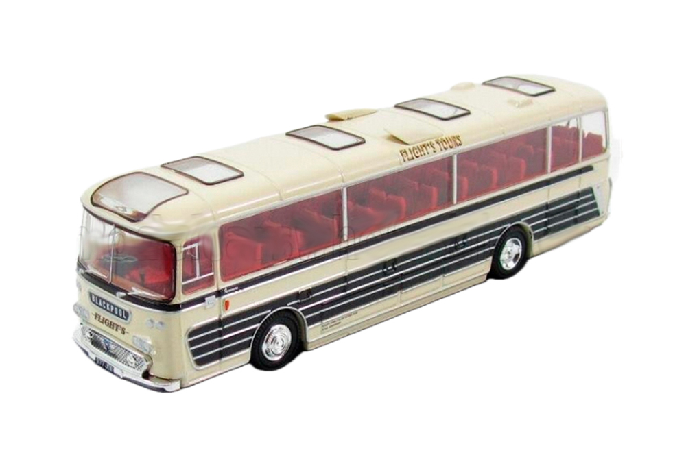 PLAXTON PANORAMA AUTOBUS I FLIGHTS BIRMINGHAM 1968, CREAM BLACK