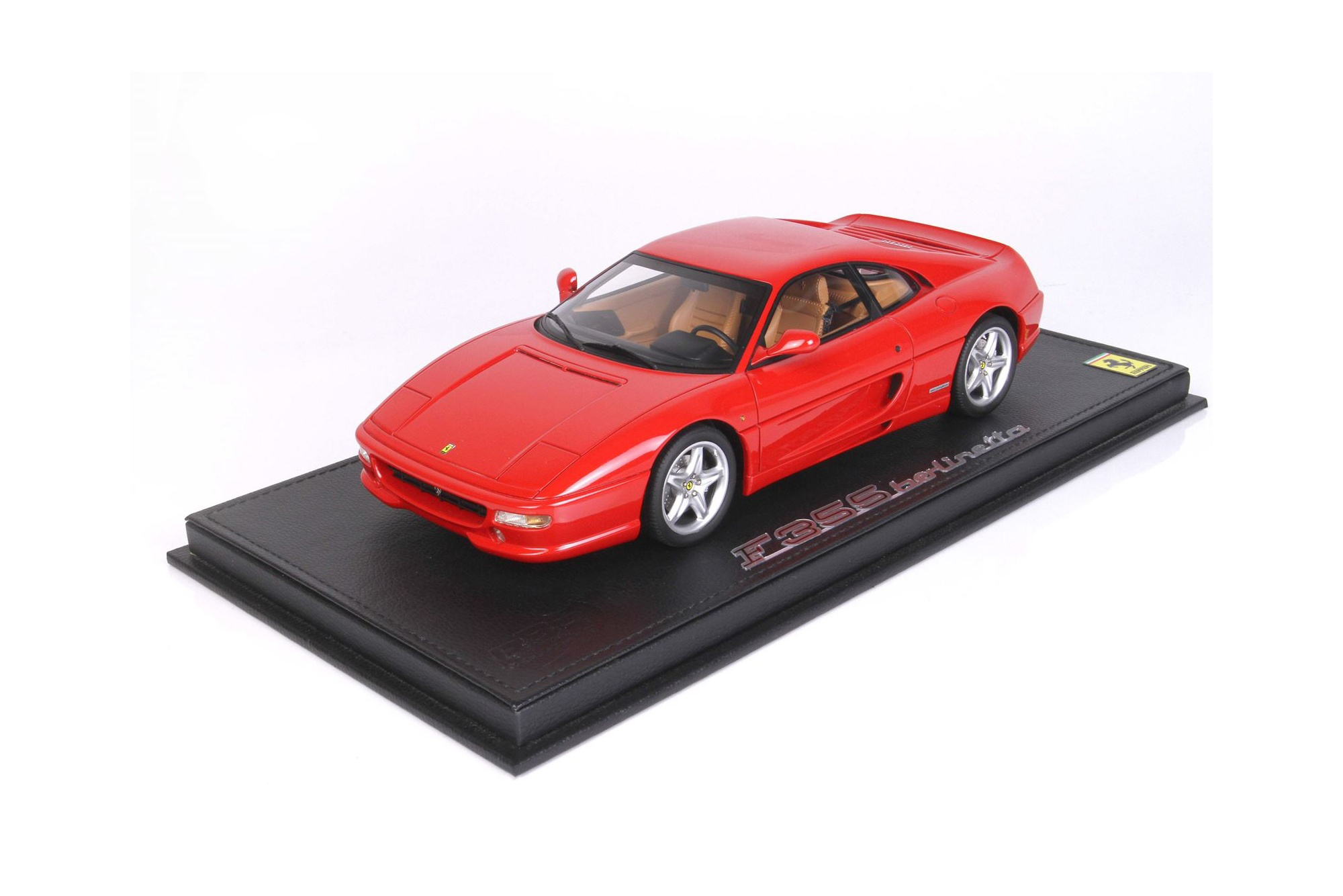 FERRARI F355 BERLINETTA 1994 MANUAL GEAR ROSSO CORSA - BEIGE INTERIOR / ФЕРРАРИ Ф355 БЕРЛИНЕТТА 1994 МЕХАНИКА 1:18 КРАСНЫЙ