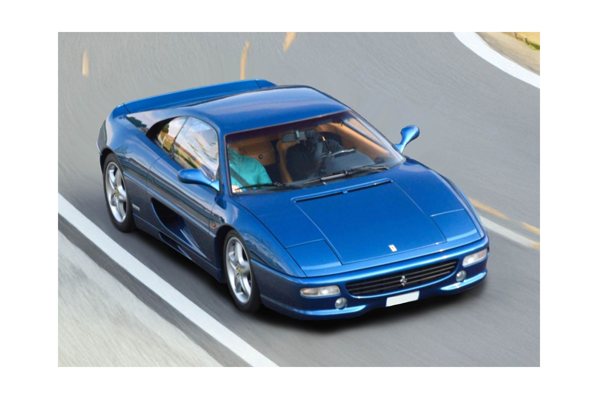 FERRARI F355 BERLINETTA 1994 MANUAL GEAR BLU NART - BEIGE INTERIOR / ФЕРРАРИ Ф355 БЕРЛИНЕТТА 1994 МЕХАНИКА НАРТ 1:18 СИНИЙ