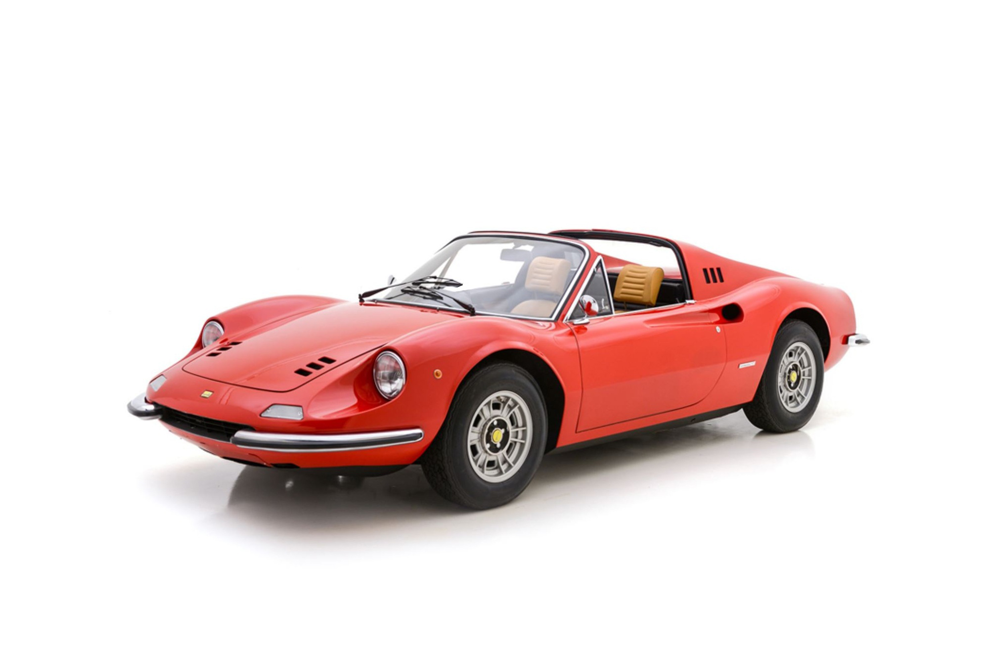 FERRARI DINO 246 GTS 1972 ROSSO CORSA 322 - BEIGE INTERIOR / ФЕРРАРИ 246 ГТС 1972 322 1:18 КРАСНЫЙ