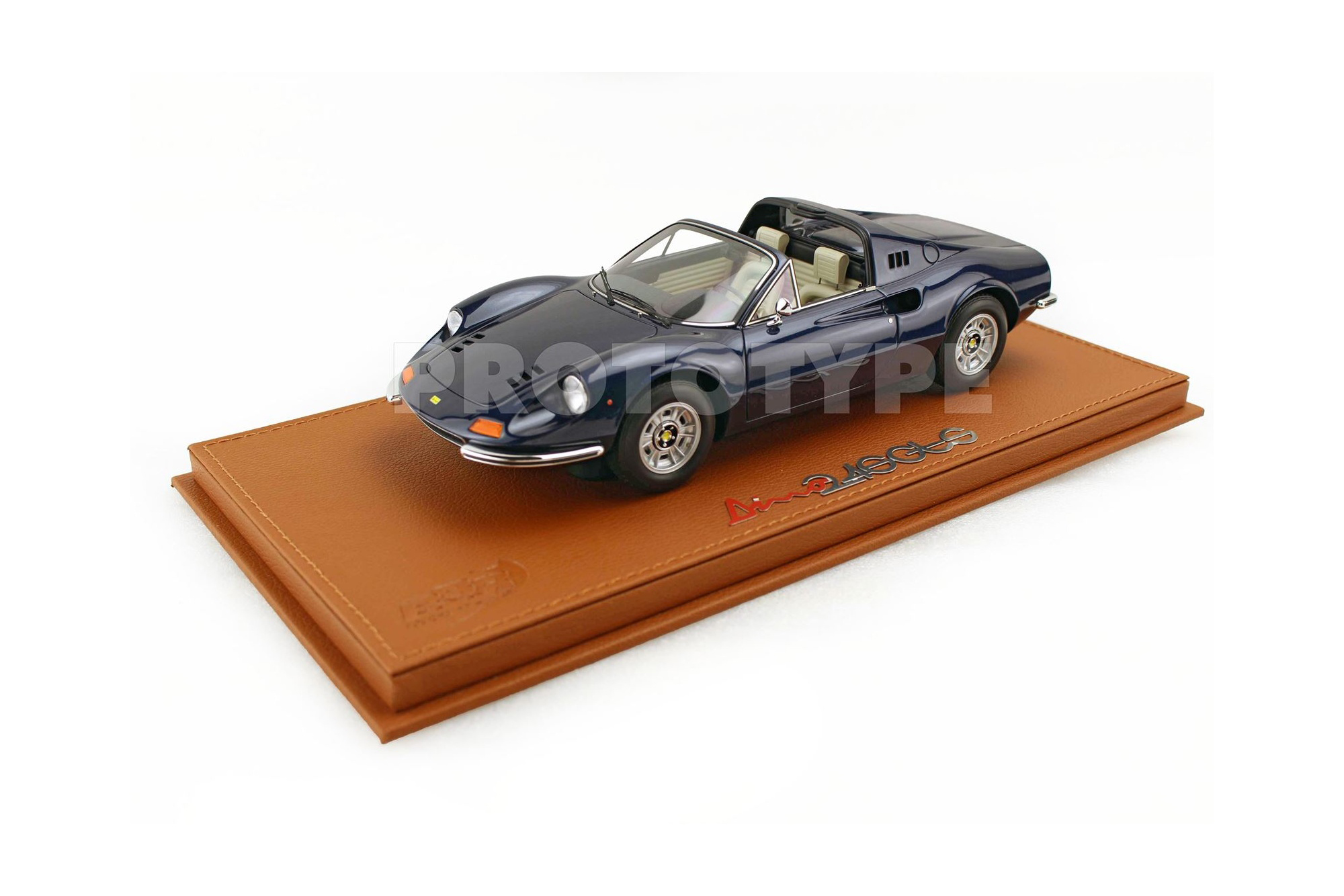 FERRARI DINO 246 GTS 1972 BLU SERA - GREY INTERIOR / ФЕРРАРИ 246 ГТС 1972 СЕРА 1:18 СИНИЙ