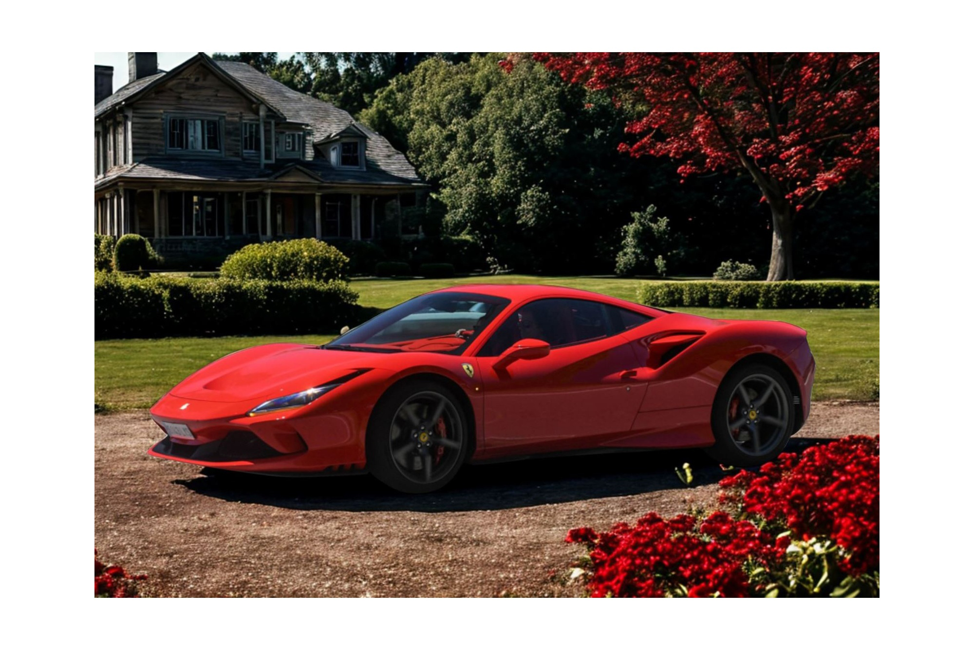 FERRARI F8 TRIBUTO ROSSO CORSA WITH RED BRAKES / ФЕРРАРИ Ф8 ТРИБУТО БРАКЕС 1:18 КРАСНЫЙ