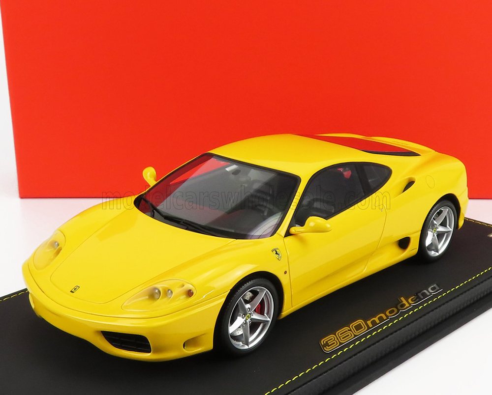FERRARI 360 MODENA (1999) - F1 GEAR BOX - CAMBIO F1 - CON VETRINA - WITH SHOWCASE, YELLOW
