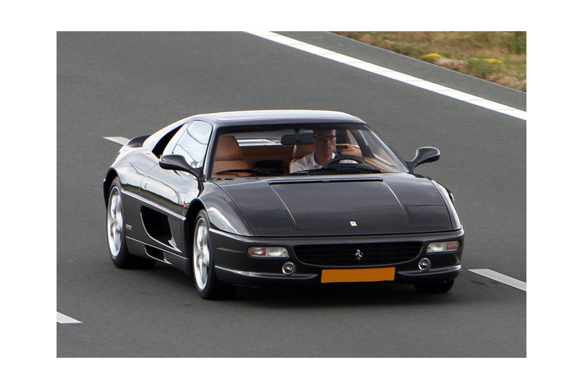 FERRARI F355 F1 BERLINETTA AUTOMATIC GEAR BLACK - LEATHER INTERIOR / ФЕРРАРИ Ф355 Ф1 БЕРЛИНЕТТА АВТОМАТ 1:18 ЧЕРНЫЙ