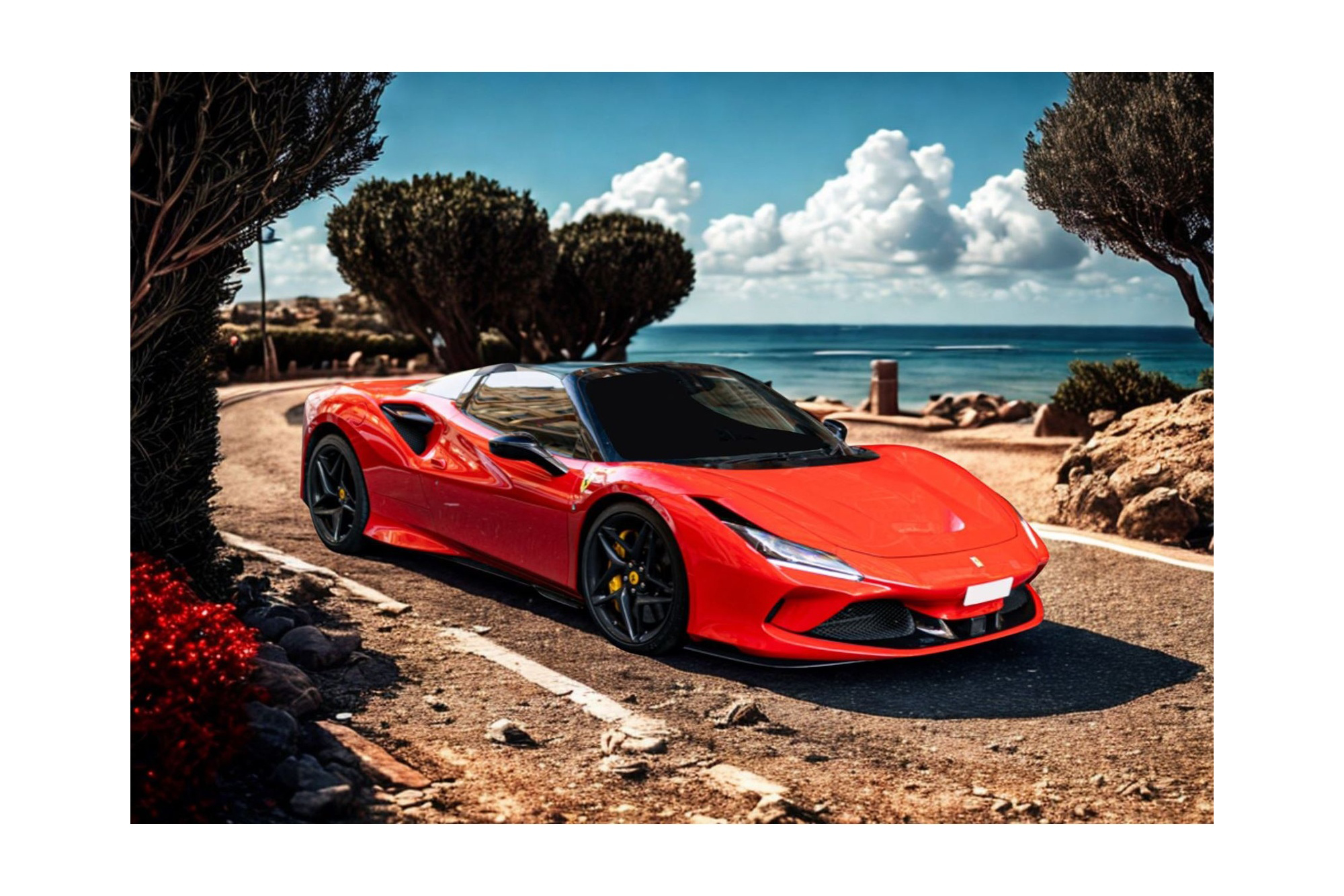 FERRARI F8 TRIBUTO SPIDER ROSSO CORSA / ФЕРРАРИ Ф8 ТРИБУТО СПАЙДЕР 1:18 КРАСНЫЙ