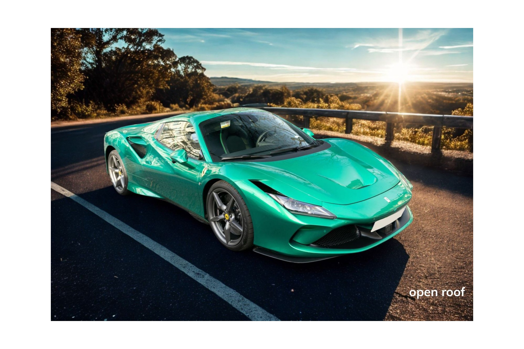 FERRARI F8 TRIBUTO SPIDER GREEN JEWEL / ФЕРРАРИ Ф8 ТРИБУТО СПАЙДЕР ДЖЕВЕЛ 1:18 ЗЕЛЕНЫЙ
