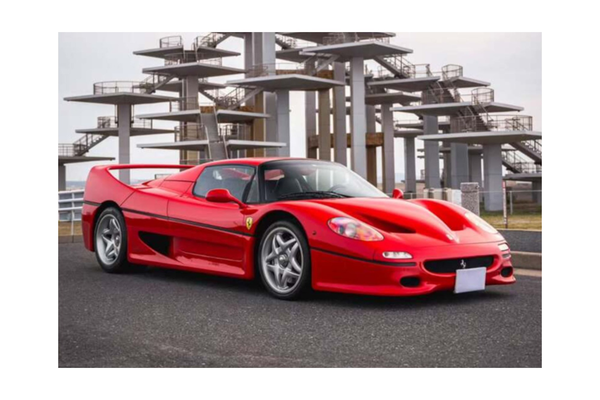 FERRARI F50 COUPE RED BLACK INTERIORS / ФЕРРАРИ Ф50 КУПЕ ИНТЕРИОРС 1:18 КРАСНЫЙ