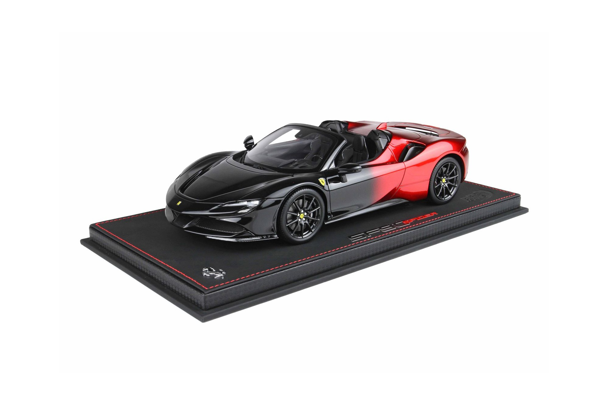 FERRARI SF90 SPIDER MAGMA RED AND BLACK / ФЕРРАРИ СФ90 СПАЙДЕР МАГМА 1:18 КРАСНЫЙ