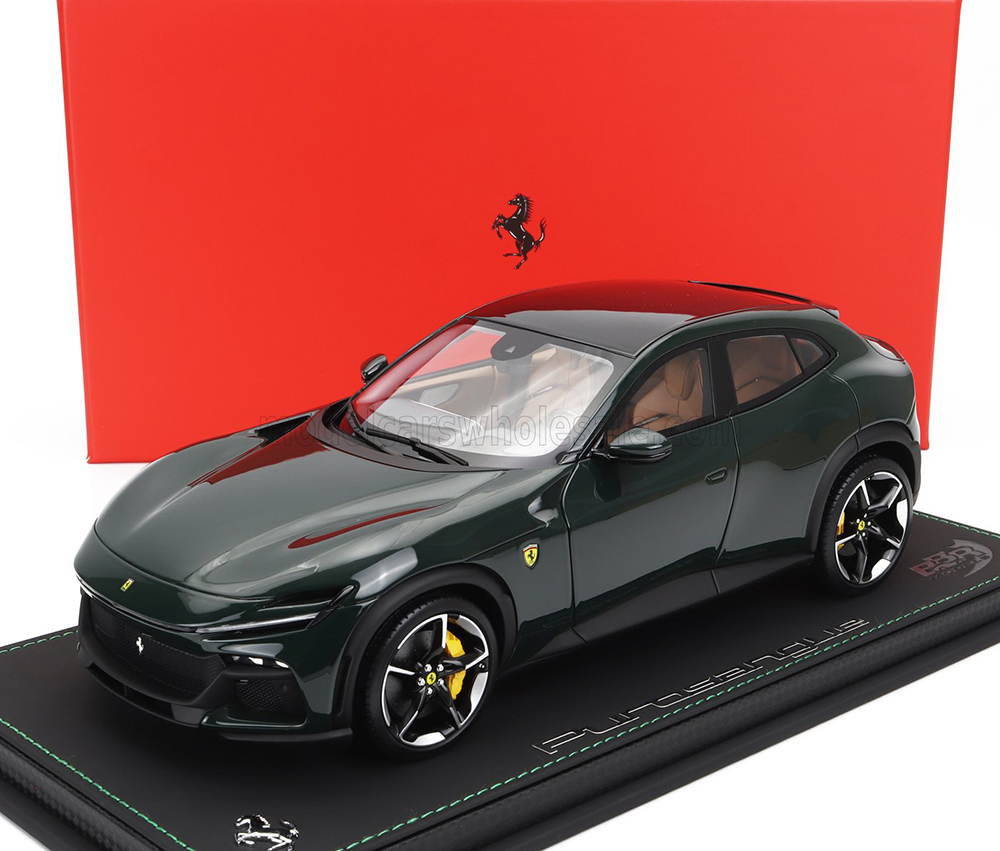 FERRARI PUROSANGUE SUV (2022) - CON VETRINA - WITH SHOWCASE, VERDE - BRITISH RACING GREEN