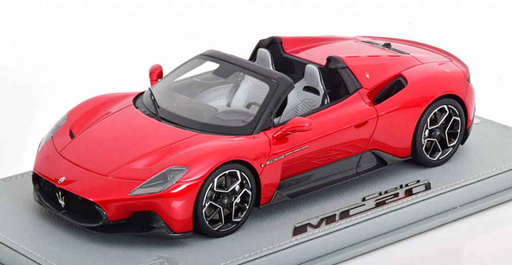 MASERATI MC20 CIELO SPIDER (2022) - CON VETRINA - WITH SHOWCASE, ROSSO VINCENTE MET RED