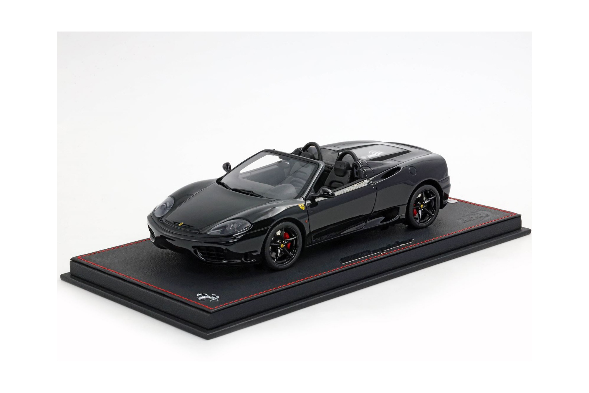 FERRARI 360 MODENA SPIDER AUTOMATIC GEAR GLOSS BLACK - BLACK / ФЕРРАРИ 360 СПАЙДЕР АВТОМАТ ГЛОСС 1:18 ЧЕРНЫЙ