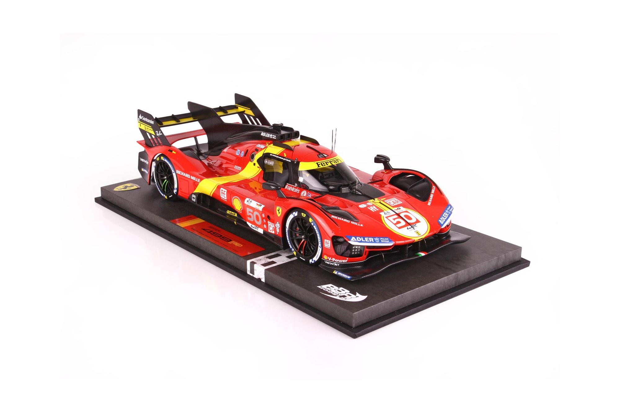 FERRARI 499P CAR N. 50 2023 FUOCO-MOLINA-NIELSEN / ФЕРРАРИ 499П АВТОМОБИЛЬ № 50 2023 -МОЛИНА-НИЕЛСЕН 1:18