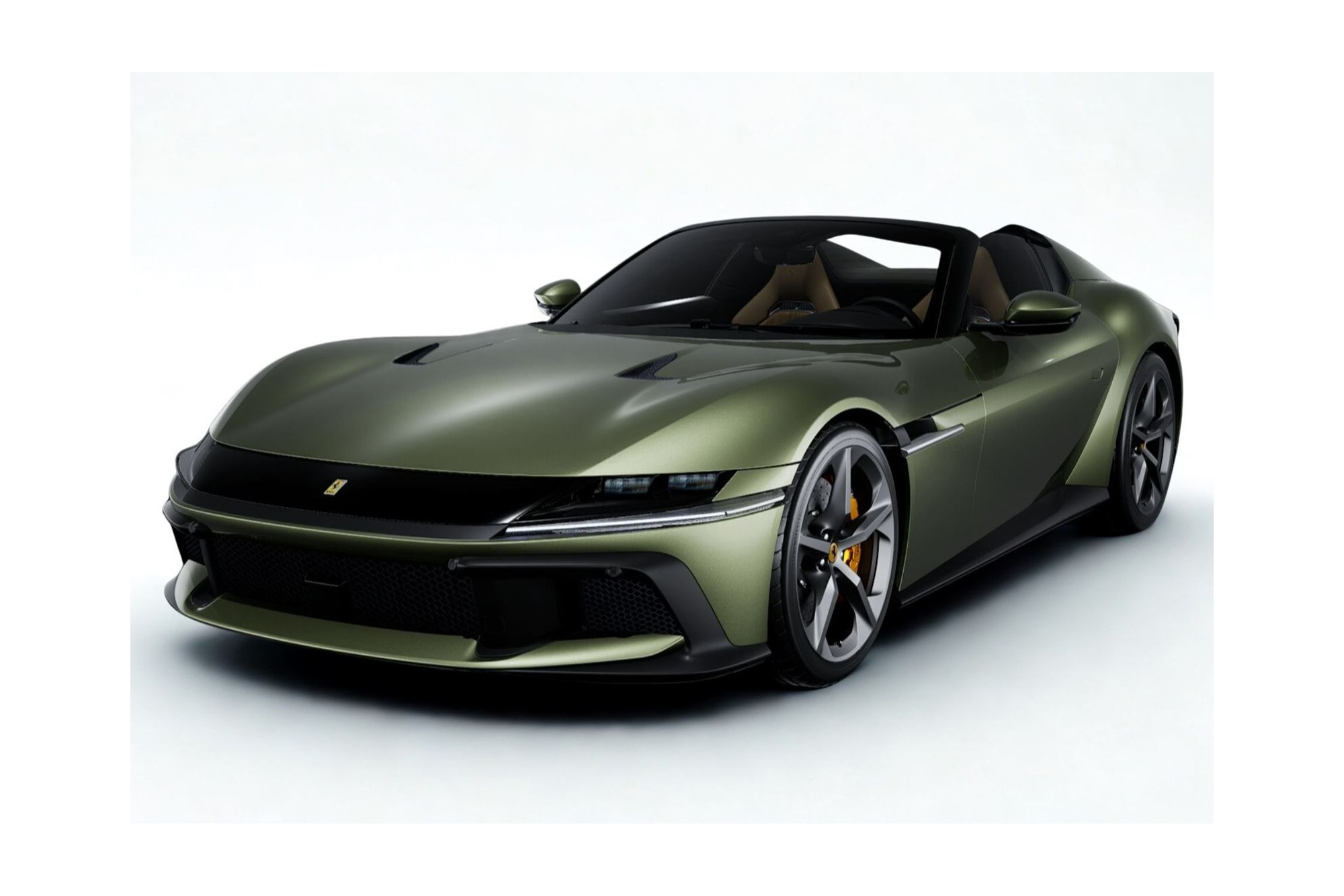 FERRARI 12CILINDRI SPIDER TUSCANY GREEN - MATT BLACK DETAILS / ФЕРРАРИ 12КИЛИНДРИ СПАЙДЕР ТОСКАНА 1:18 ЗЕЛЕНЫЙ