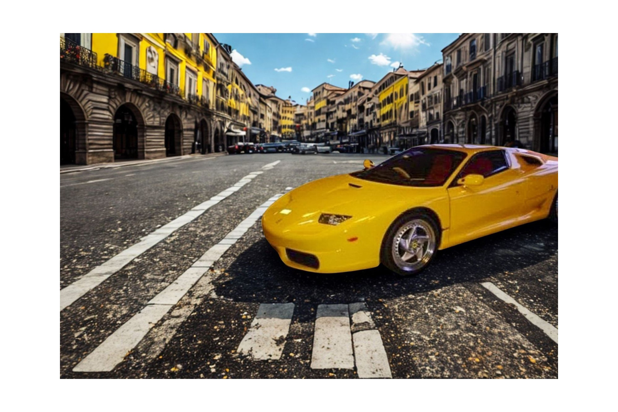 FERRARI FX 1995 GIALLO MODENA / ФЕРРАРИ ФКС 1995 1:18 ЖЕЛТЫЙ