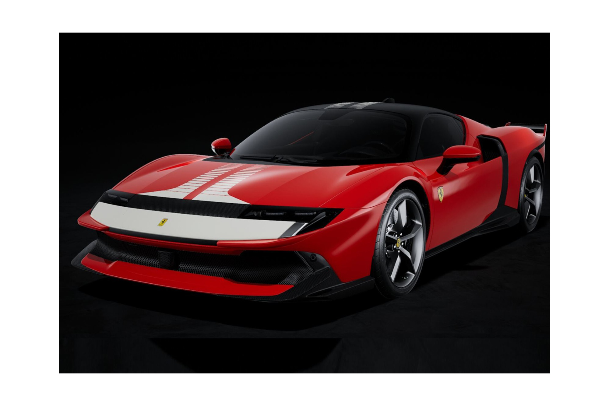 FERRARI 849 TESTAROSSA ASSETTO FIORANO ROSSO FIAMMANTE WITH WHITE LIVERY / ФЕРРАРИ 849 ТЕСТАРОССА АССЕТТО ФИАММАНТЕ ЛИВЕРИ 1:18 КРАСНЫЙ