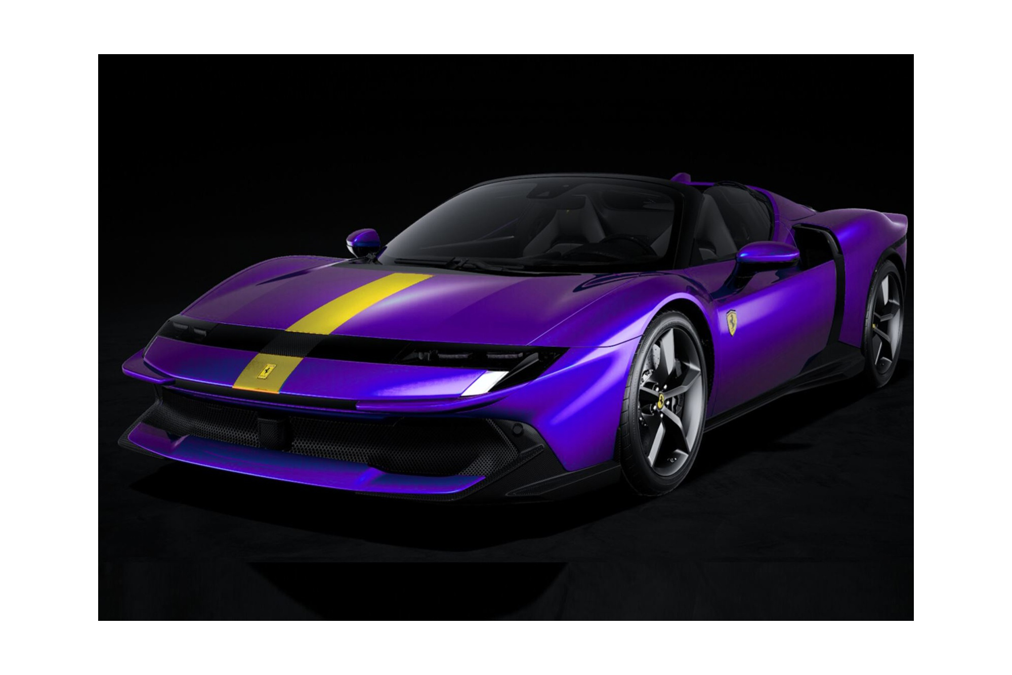 FERRARI 849 TESTAROSSA SPIDER VIOLA HONG KONG WITH YELLOW LIVERY / ФЕРРАРИ 849 ТЕСТАРОССА СПАЙДЕР ХОНГ КОНГ ЛИВЕРИ 1:18 ЖЕЛТЫЙ