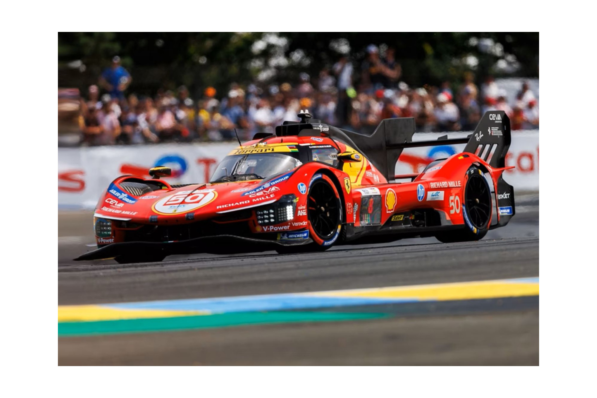 FERRARI 499P CAR N. 50 - 24H LE MANS 2026 DRIVERS FUOCO NIELSEN MOLINA - DISPLAY CASE INCLUDED / ФЕРРАРИ 499П АВТОМОБИЛЬ № 50 2026 1:18