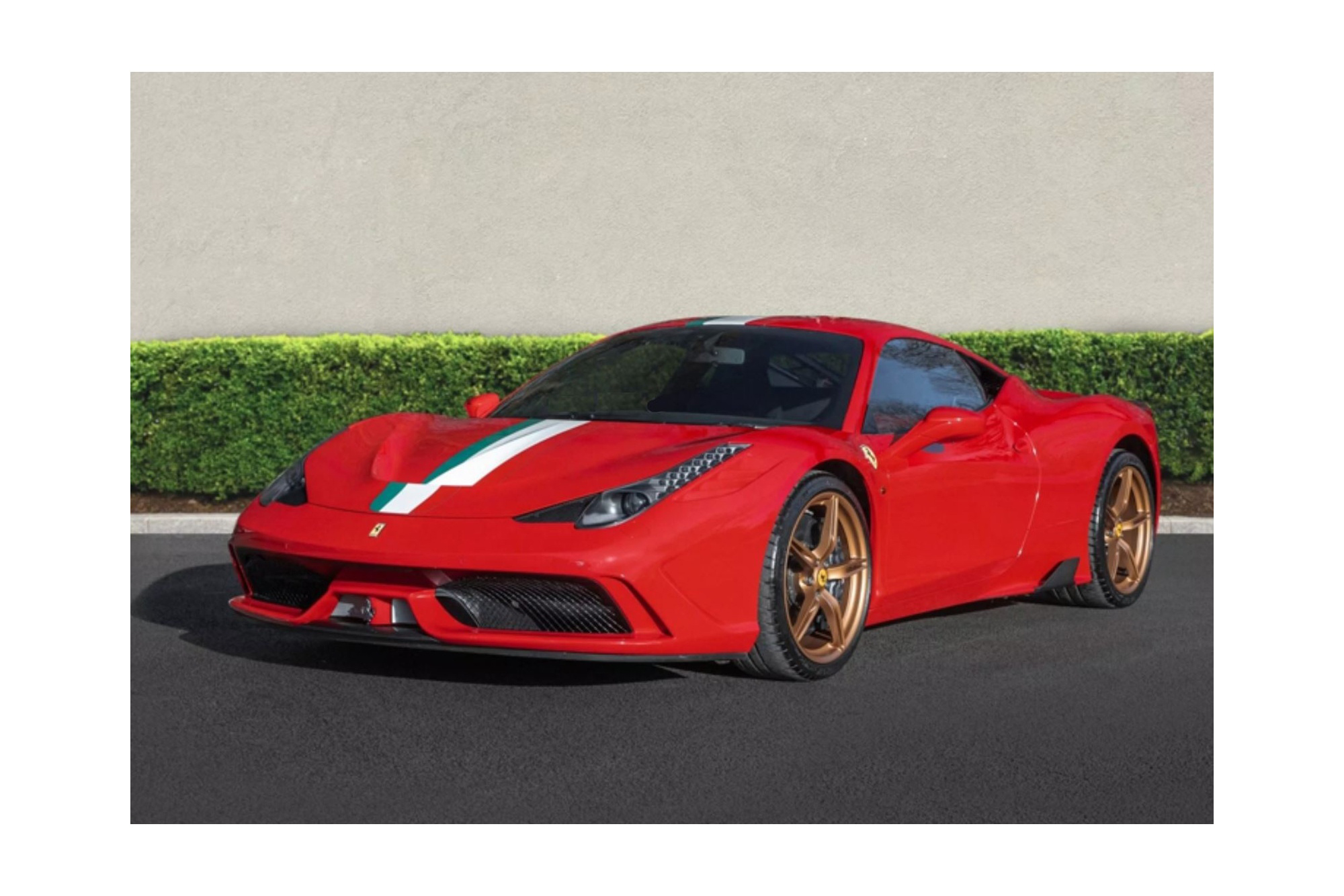 FERRARI 458 SPECIALE ROSSO CORSA WITH ITALIAN STRIPE / ФЕРРАРИ 458 СПЕКИАЛЕ ИТАЛИАН ПОЛОСА 1:18 КРАСНЫЙ
