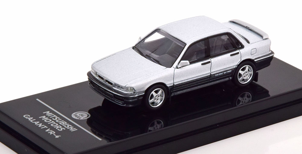 MITSUBISHI GALANT VR-4 1988 SILVER (ДЛИНА МОДЕЛИ 6-10 СМ)