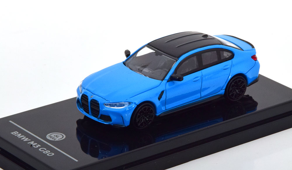 BMW M3 G80 2020 LIGHTBLUE (ДЛИНА МОДЕЛИ 6-10 СМ)