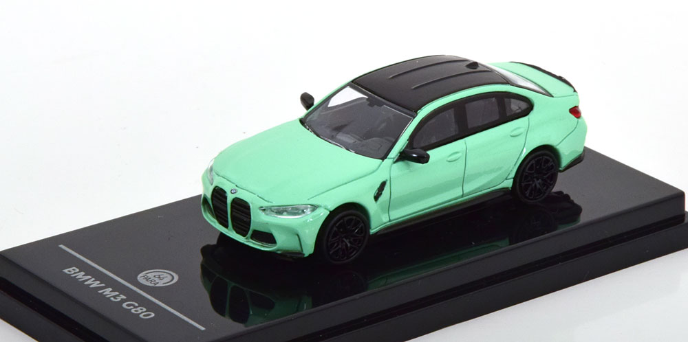 BMW M3 G80 2020 MINT-GREEN (ДЛИНА МОДЕЛИ 6-10 СМ)