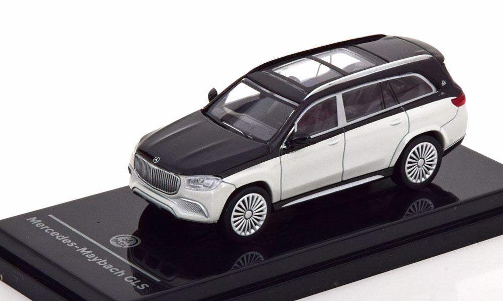 MERCEDES MAYBACH GLS 600 2019 WHITE BLACK (ДЛИНА МОДЕЛИ 6-10 СМ)