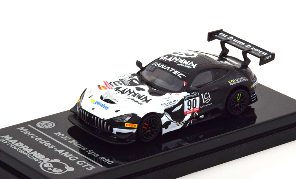 MERCEDES AMG GT3 NO 90 24H SPA 2022 (ДЛИНА МОДЕЛИ 6-10 СМ)