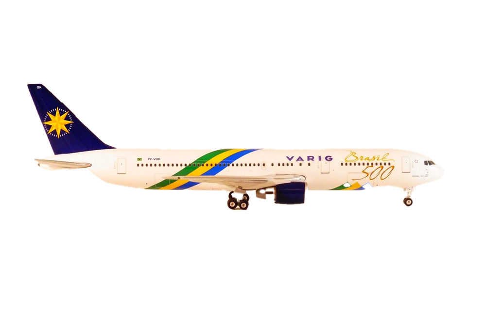 BOEING B 767-341ER VARIG PP-VOK "BRASIL 500" COLORS (ДЛИНА 13,73 СМ)