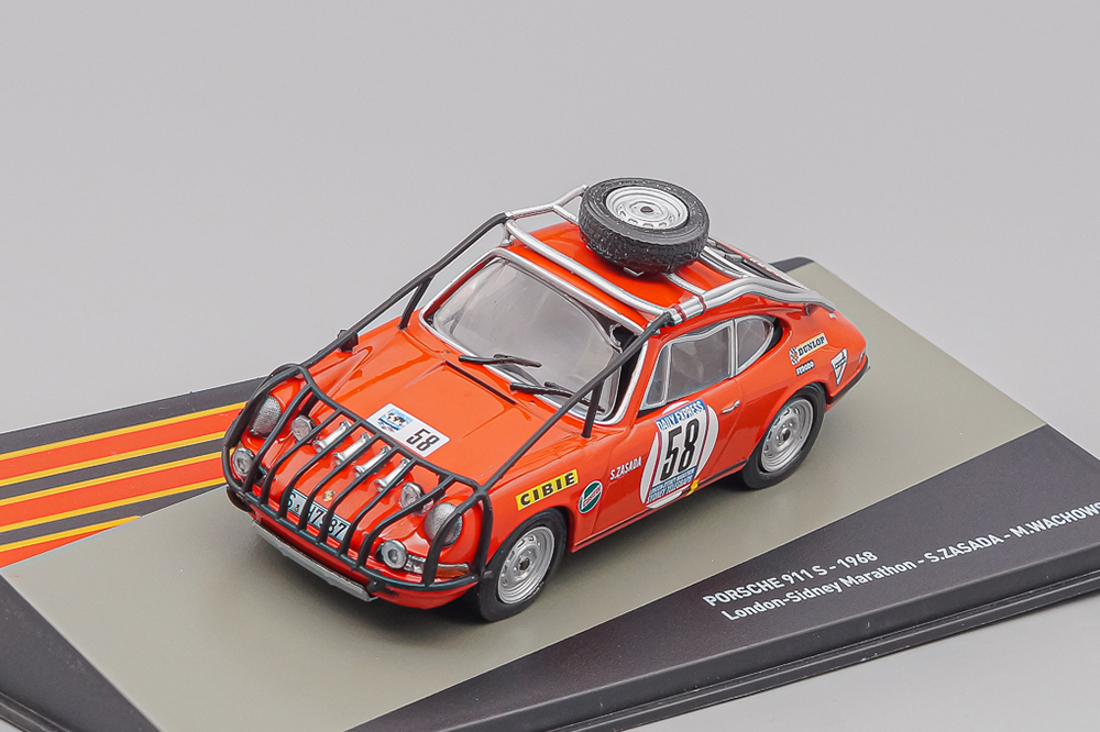 PORSCHE 911 S LONDON-SIDNEY MARATHON #58 ZASADA / WACHOWSKI 1968, RED