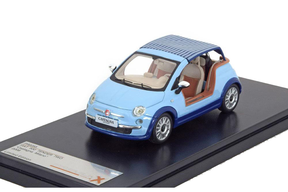 FIAT 500 TENDER TWO CASTAGNA MILANO 2008 LIGHT BLUE/BLUE