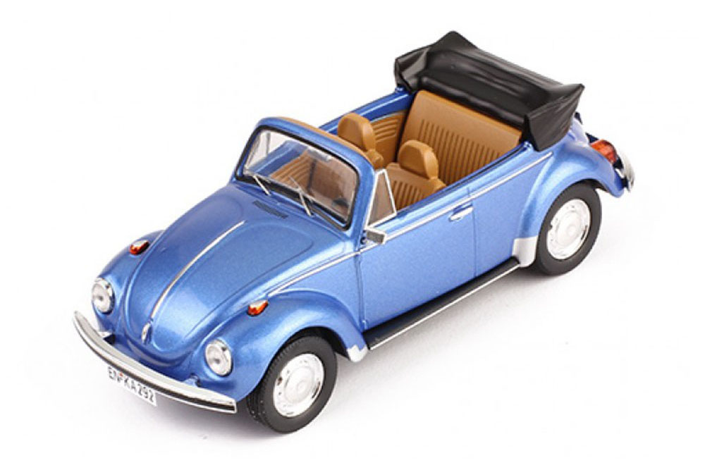 VW VOLKSWAGEN SUPER BEETLE CONVERTIBLE 1973 СИНИЙ МЕТАЛЛИК