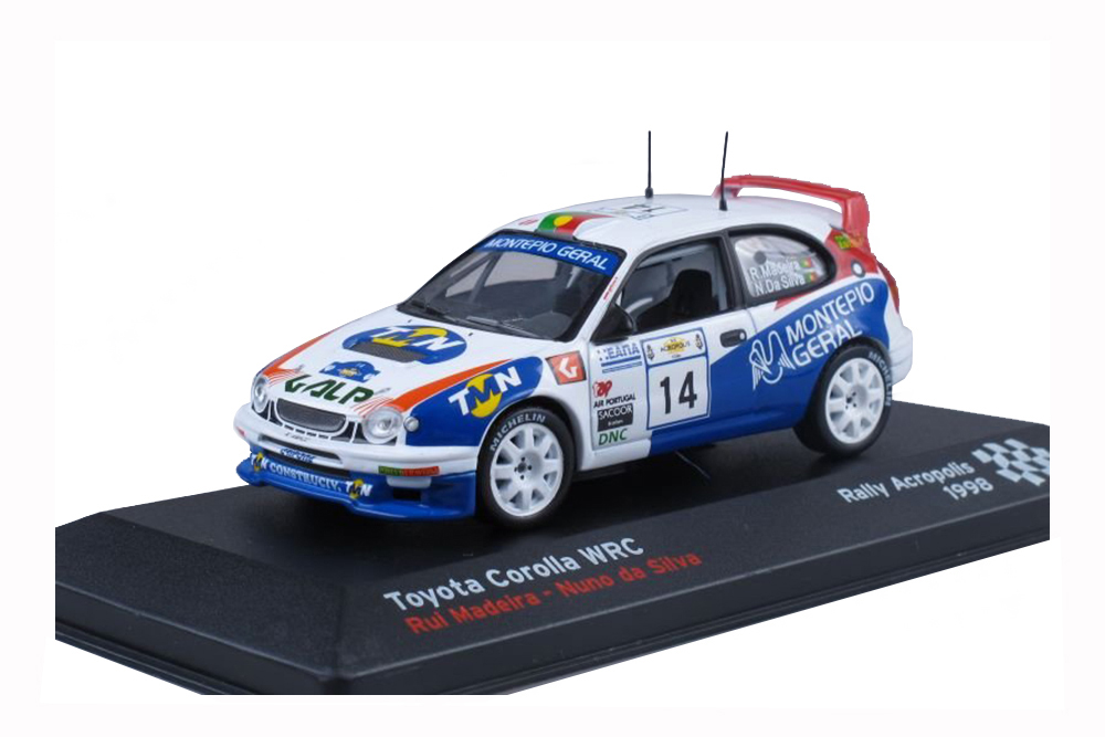 TOYOTA COROLLA WRC #14 RALLY ACROPOLIS RAUL MADEIRA NUNO DA SILVA 1998