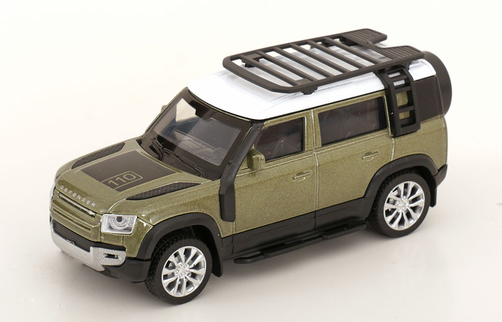 LAND ROVER DEFENDER 110 LIGHT GREEN METALLIC/WHITE