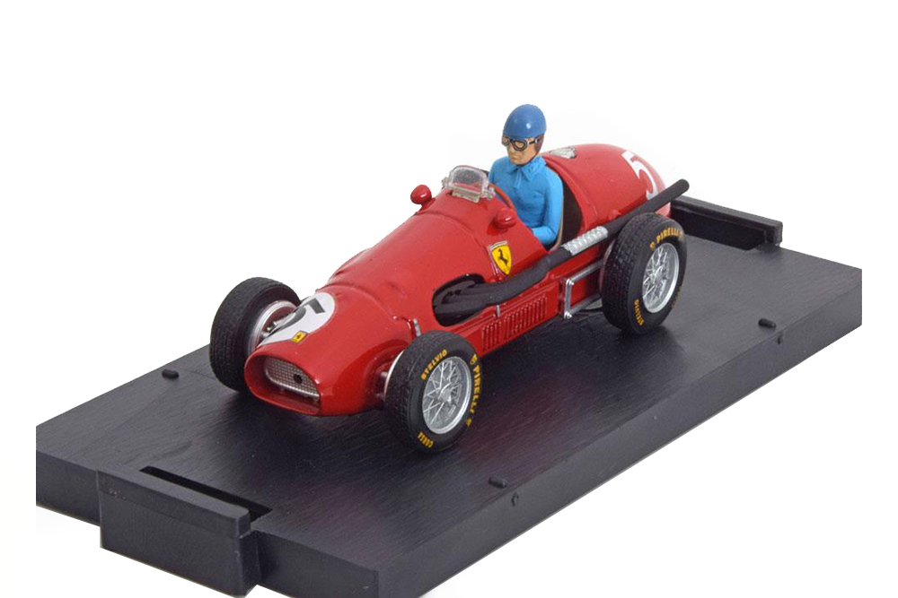 FERRARI 500 F2 GP GREAT BRITAIN WORLD CHAMPION 1953 ASCARI WITH DRIVER FIGURINE