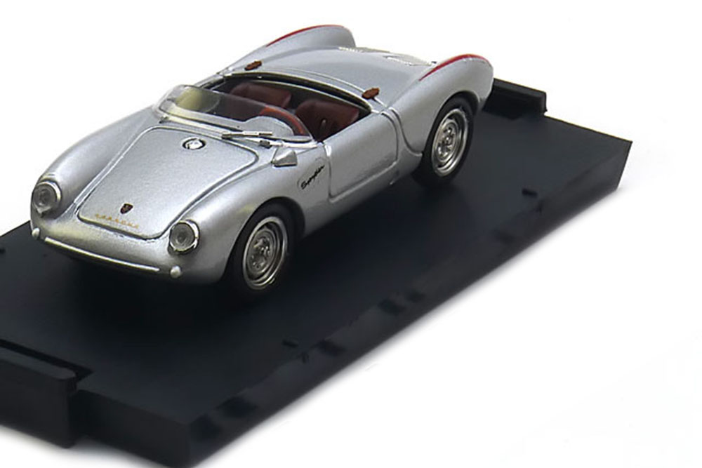 PORSCHE 550A RS SPYDER 1954 SILVER/RED UPDATE MODEL