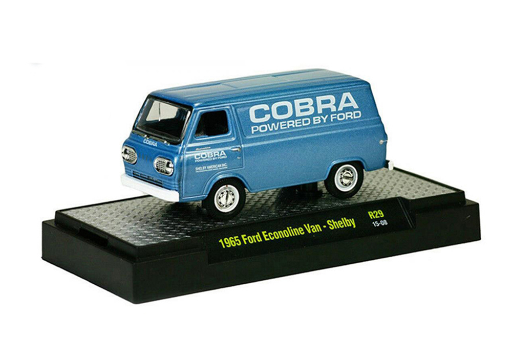 FORD SHELBY ECONOLINE VAN 1965 BLUE / ФОРД ШЕЛБИ ЭКОНОЛИН ФУРГОН 1965 СИНИЙ (ДЛИНА МОДЕЛИ 6-10 СМ)