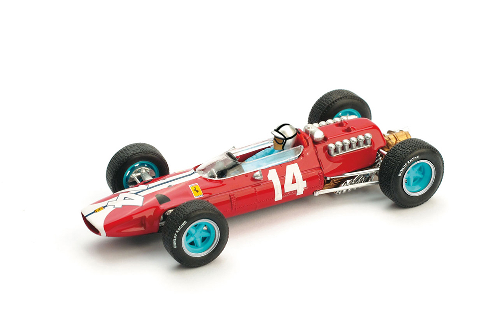FERRARI 512 F1 GP USA 1965 WITH DRIVER PEDRO RODRIGUEZ #14