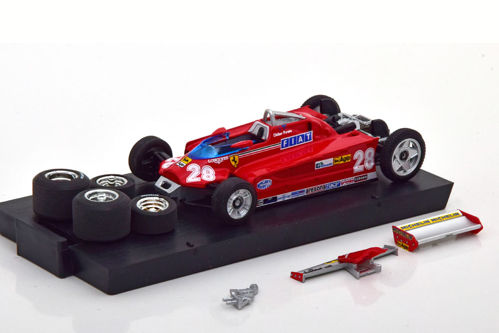 FERRARI 126 CK TURBO GP MONACO 1981 PIRONI WITH TYRES-SET