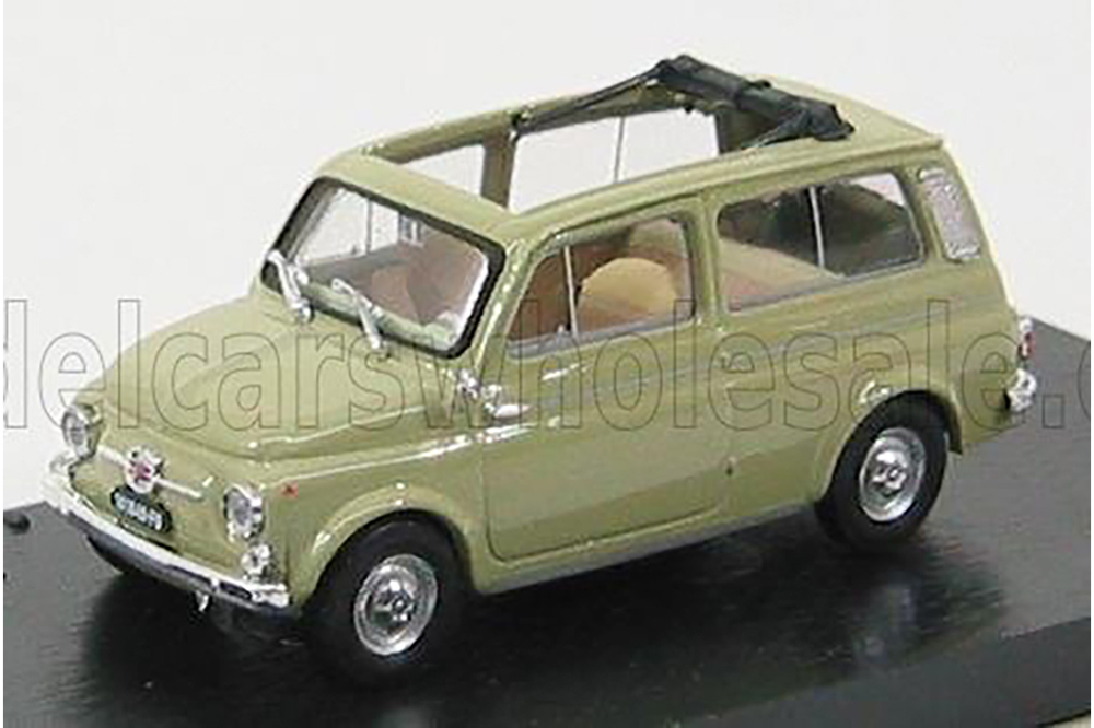 FIAT 500 GIARDINIERA - TETTO APERTO - OPEN ROOF 1960, OASI GREEN