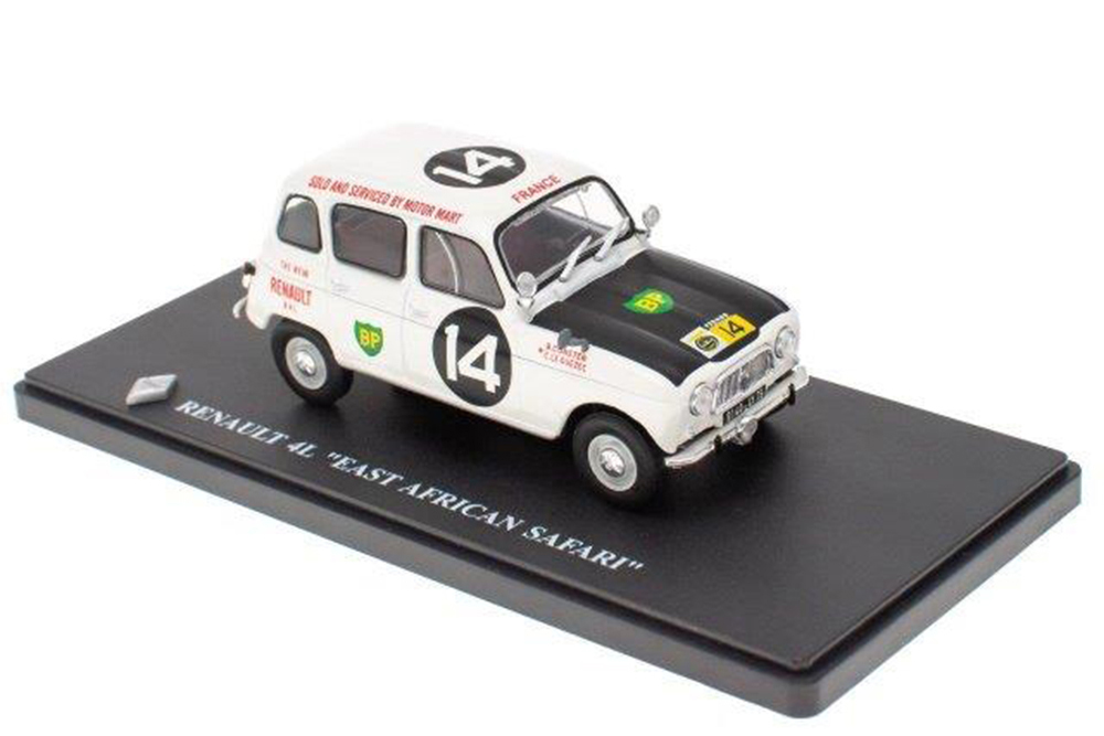 RENAULT 4L #14 MOTOR MART&EXCHANGE LTD CONSTEN/LE GUEZEC 41 МЕСТО EAST AFRICAN SAFARI 1962