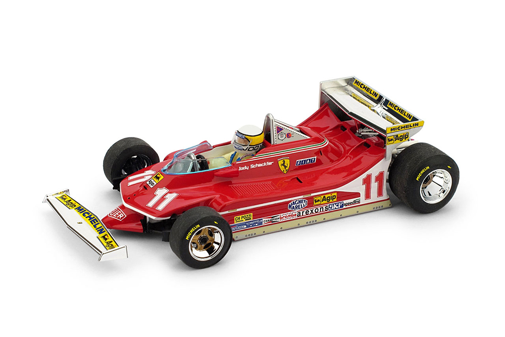 FERRARI 312 T4 WINNER GP MONACO 1979 WITH DRIVER JODY SCHECKTER (ZA) #11 WORLD CHAMPION