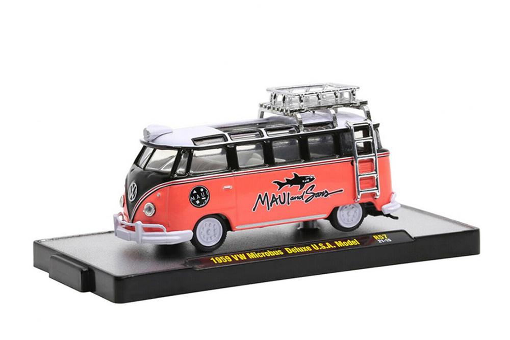 VW VOLKSWAGEN MICROBUS 1959 DELUXE USA MODEL WITH ROOF RACK AND LADDER MAUI AND SONS