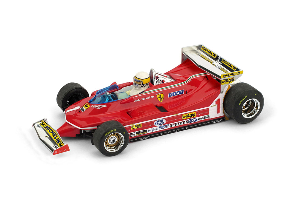 FERRARI 312 T5 GP MONACO 1980 WITH DRIVER  JODY SCHECKTER #1