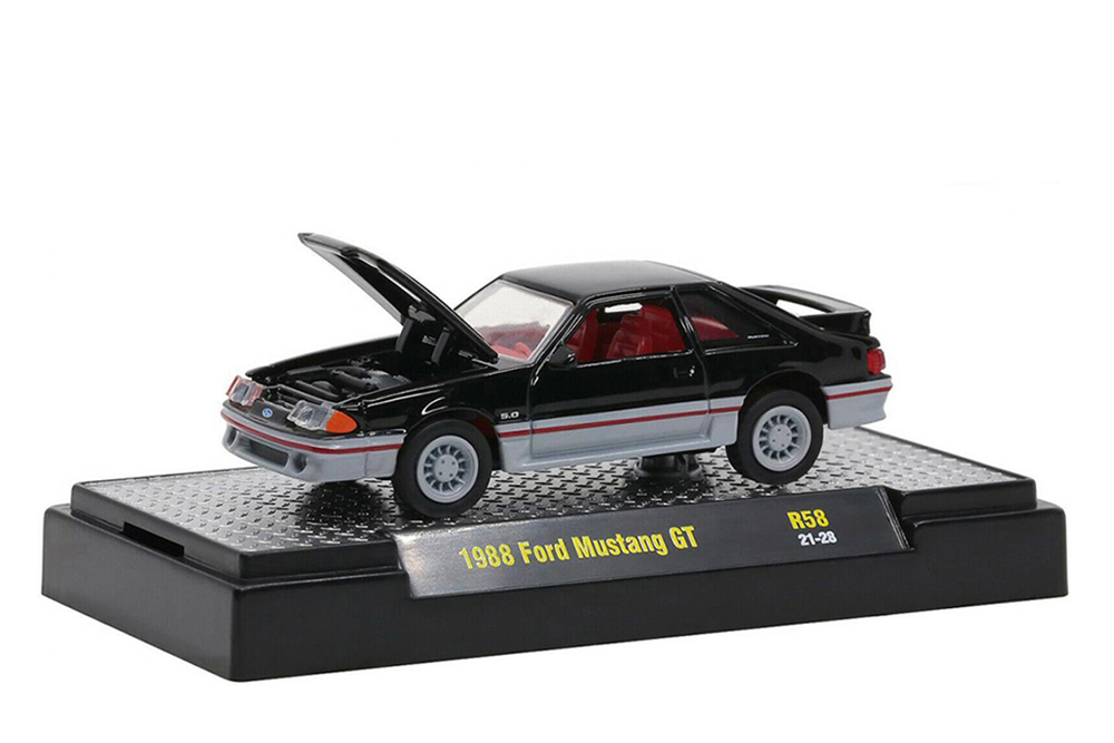 FORD MUSTANG GT 5.0 1988 BLACK/GRAY