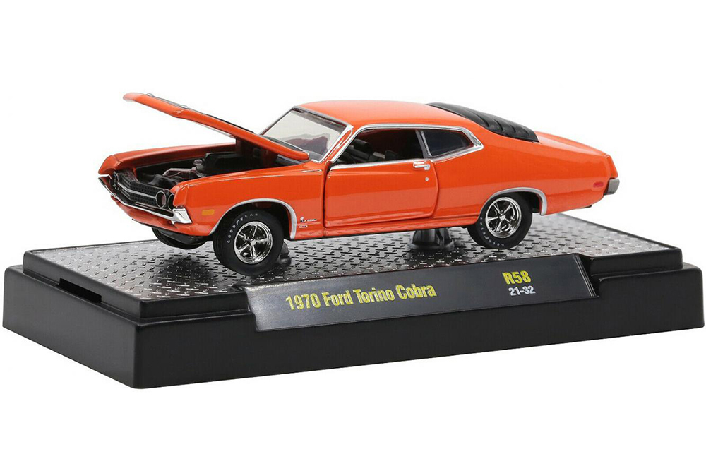 FORD TORINO COBRA 429 GRABBER 1970 ORANGE / ФОРД ТУРИН КОБРА 429 ГРАББЕР 1970 ОРАНЖЕВЫЙ (ДЛИНА МОДЕЛИ 6-10 СМ)