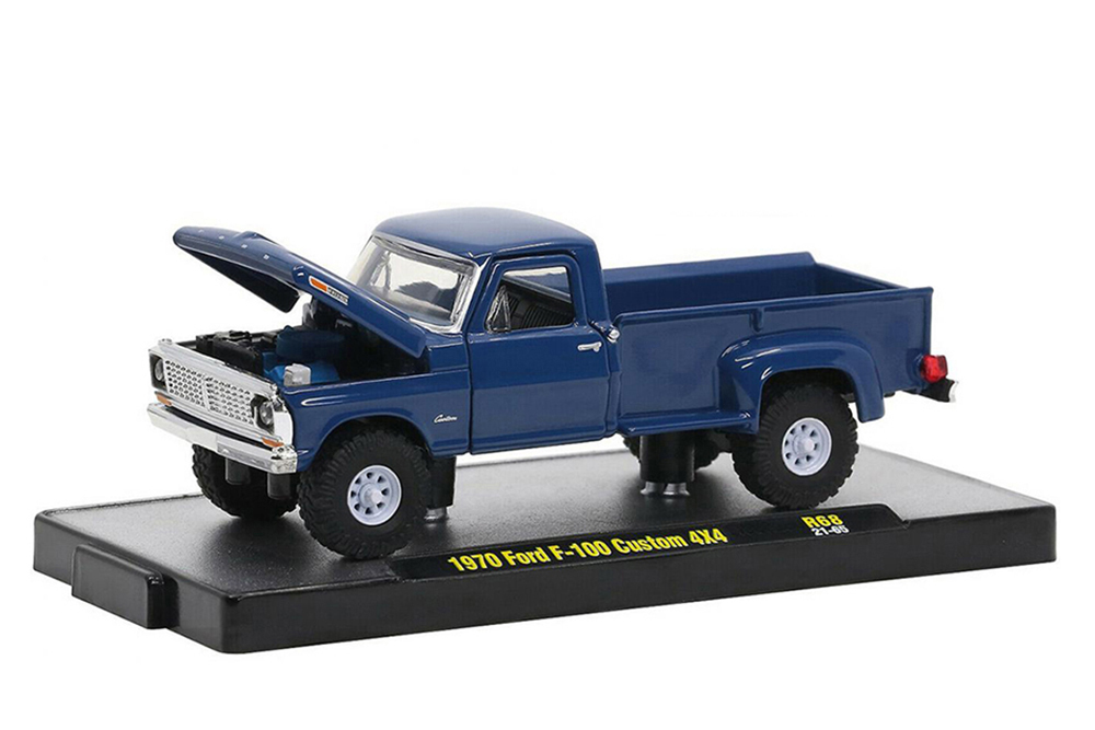 FORD F-100 CUSTOM 4X4 PICKUP TRUCK 1970 HARBOR BLUE / ФОРД F-100 CUSTOM 4X4 ПИКАП 1970 HARBOR BLUE (ДЛИНА МОДЕЛИ 6-10 СМ)
